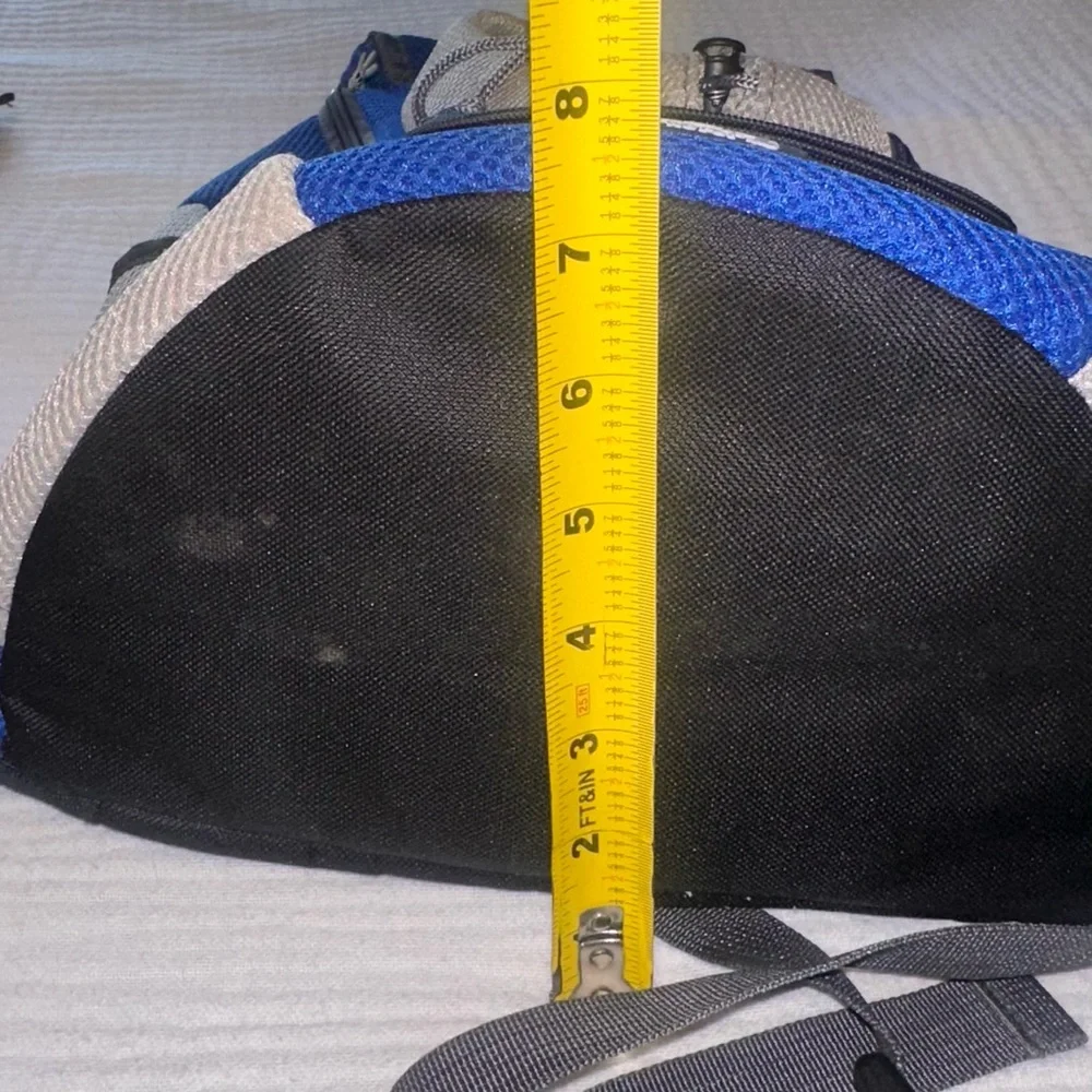 Blue and Gray Small Pet Backpack
